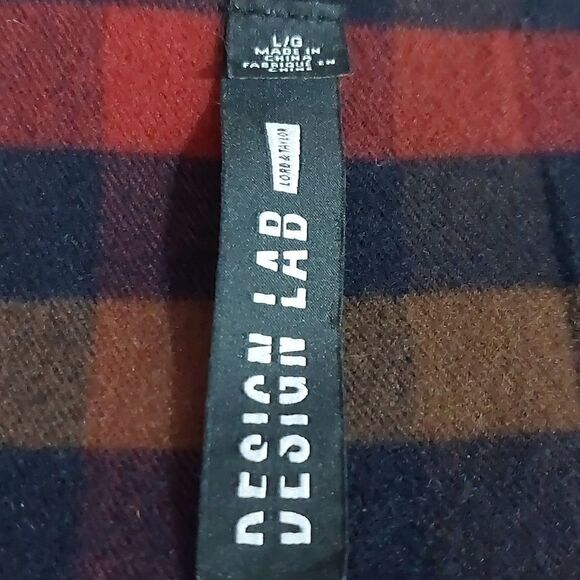 Design Lab Plaid Jacket/Poncho  - Picture 6 of 8